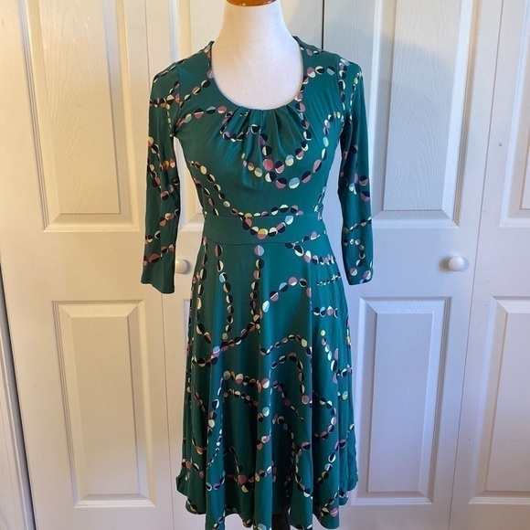 Boden Green Highgate Dress Size 4R - Picture 1 of 12